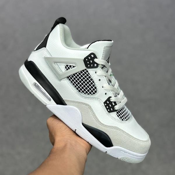 جردن 4 سفید طوسی Nike Air Jordan4 150