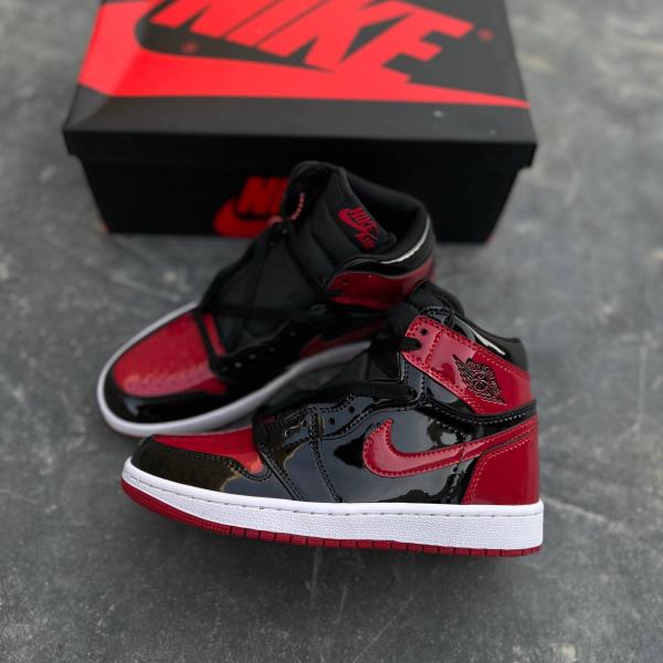 نایک جردن وان ورنی قرمز Nike Air Jordan1 Patent Bred 138