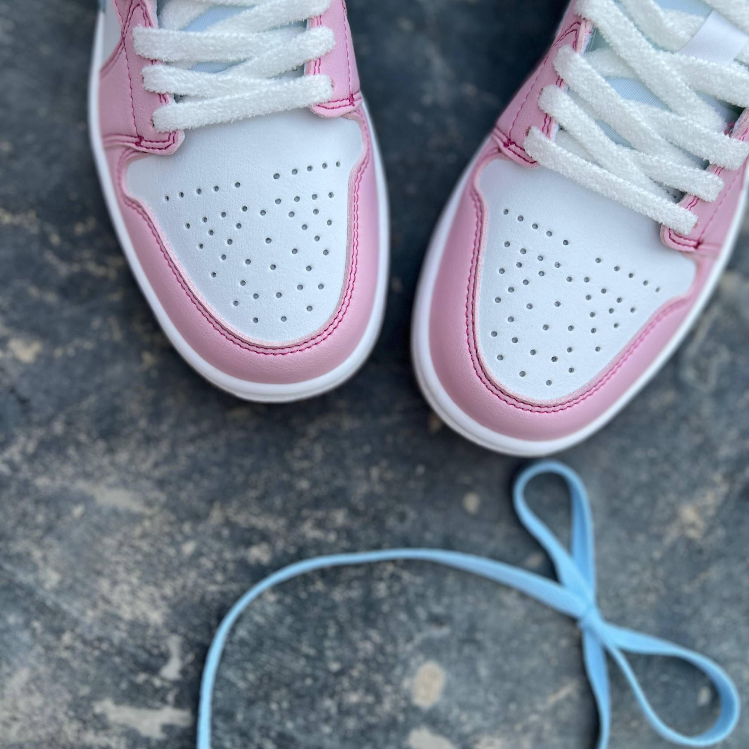 نایک جردن وان صورتی پنجه گربه Jordan1Paw Print Pink Foam 136