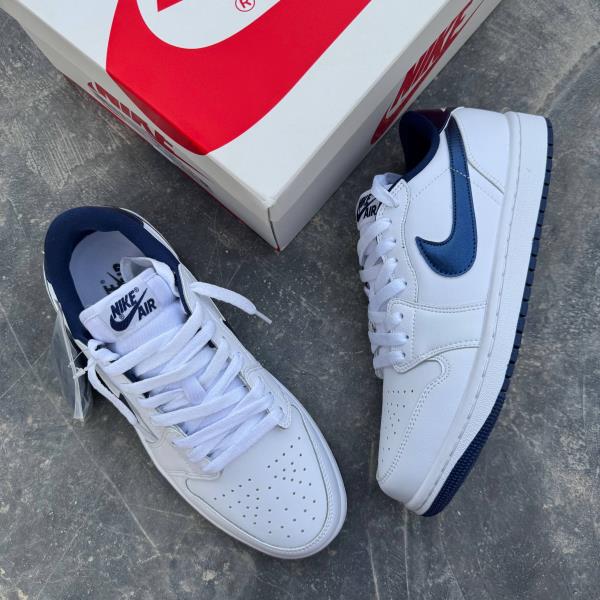 نایک ایر جردن وان متالیک Nike Air Jordan 1 low 85 Metallic Navy 134