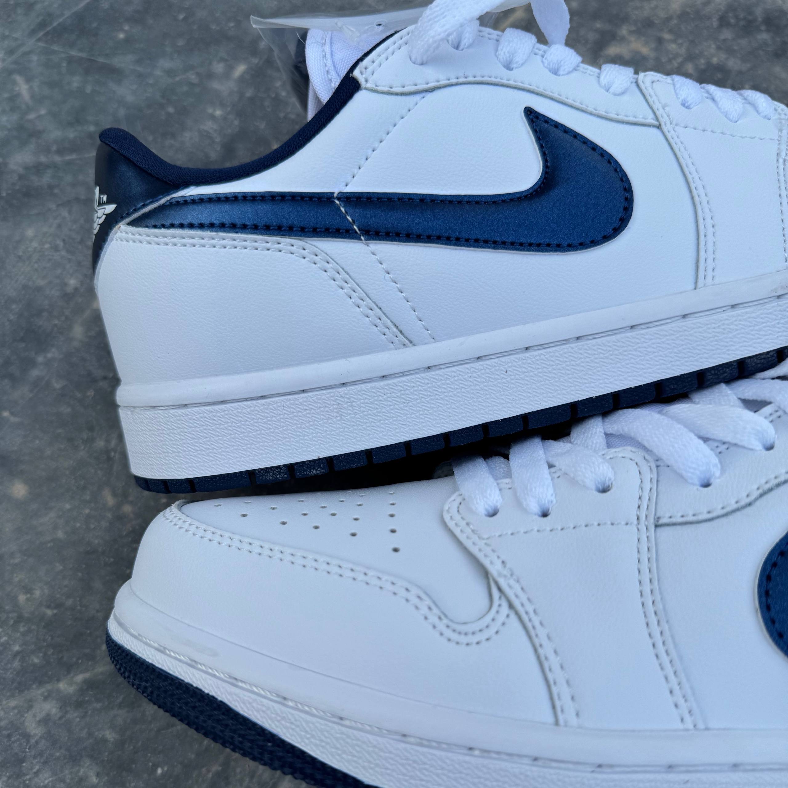 نایک ایر جردن وان متالیک Nike Air Jordan 1 low 85 Metallic Navy 134