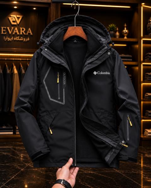 کاپشن دوپوش پلار دار دو قلو (گورتکس) مارک COLUMBIA کد 1206