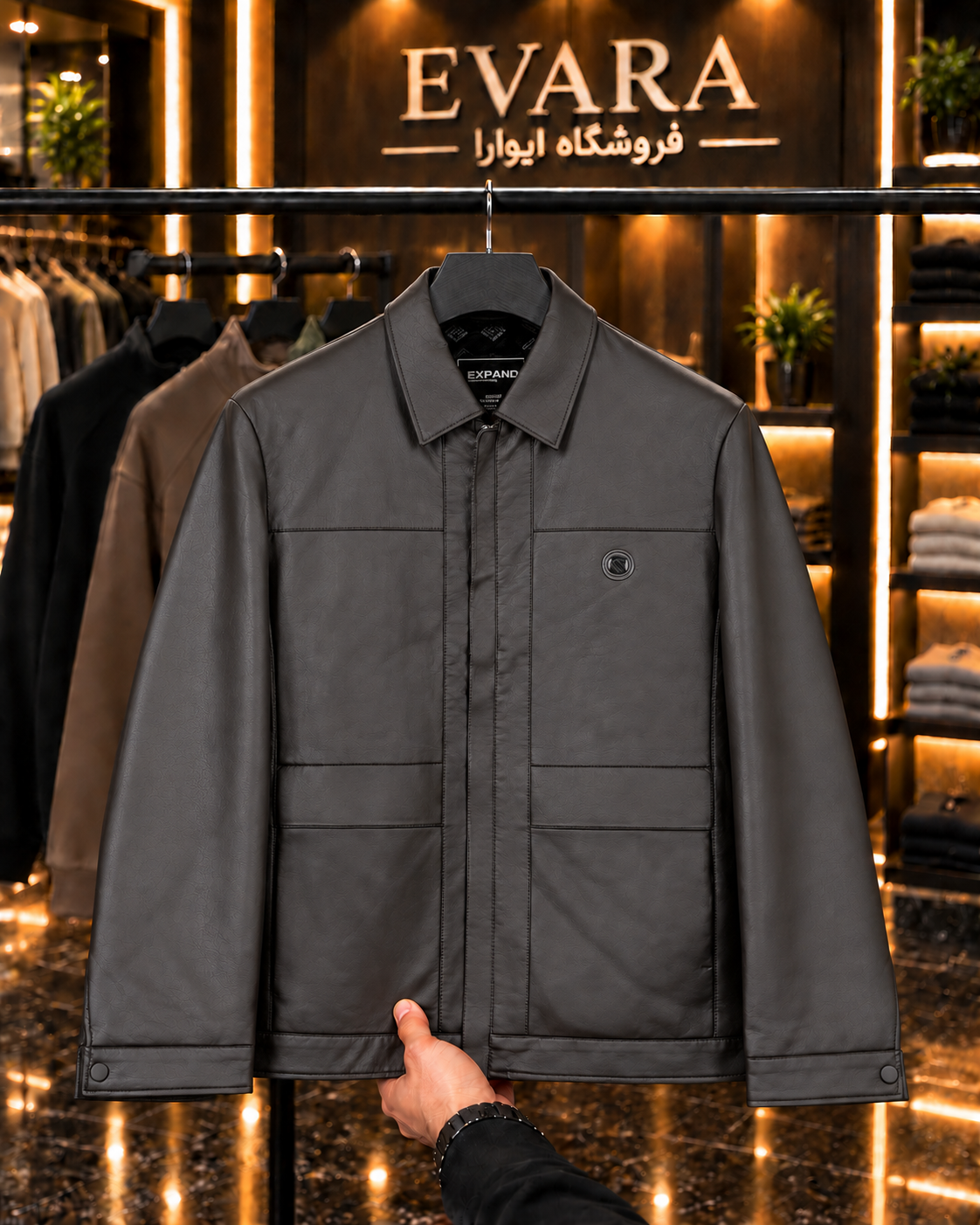 کت چرم کد 6503