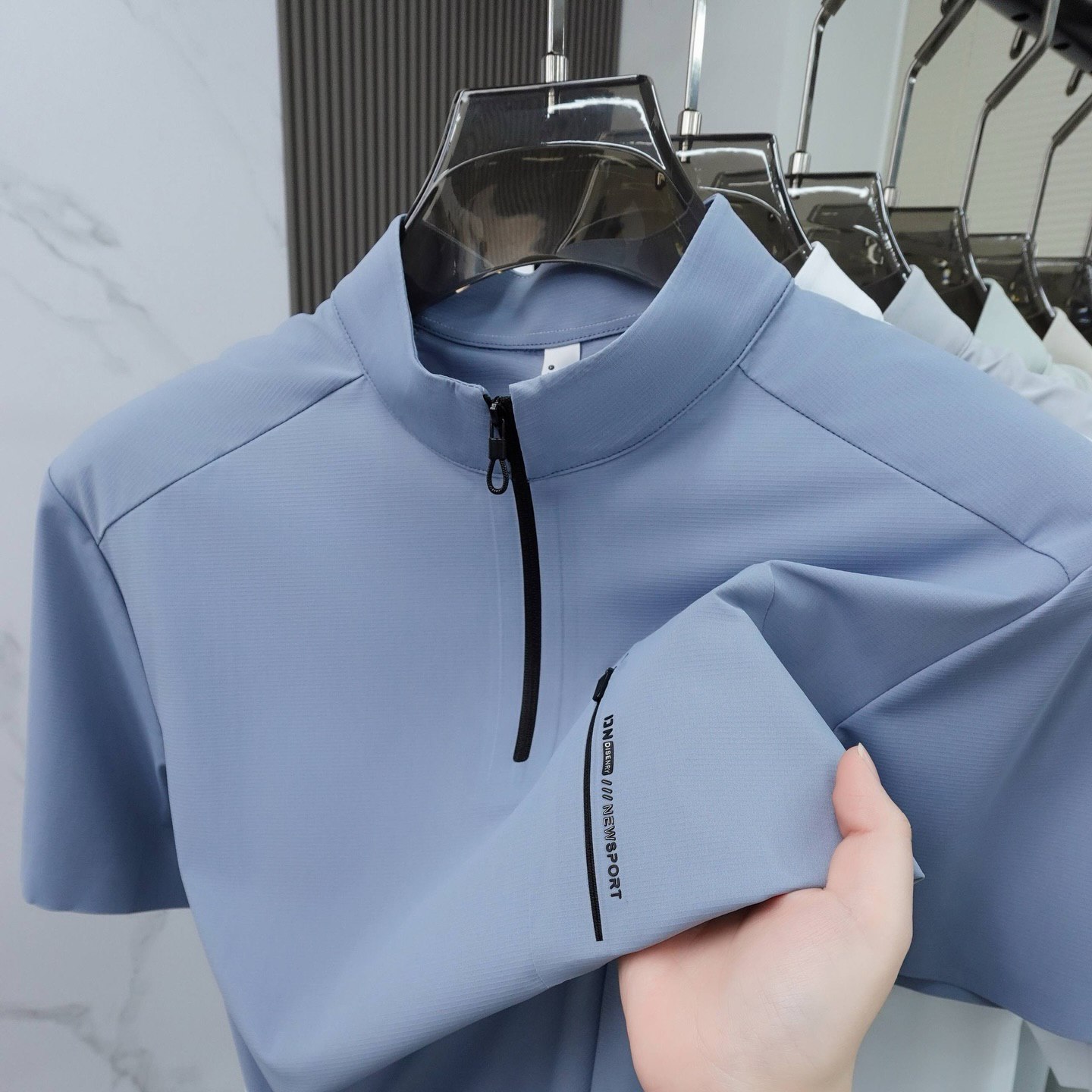 تیشرت نیم زیپ کد 2609