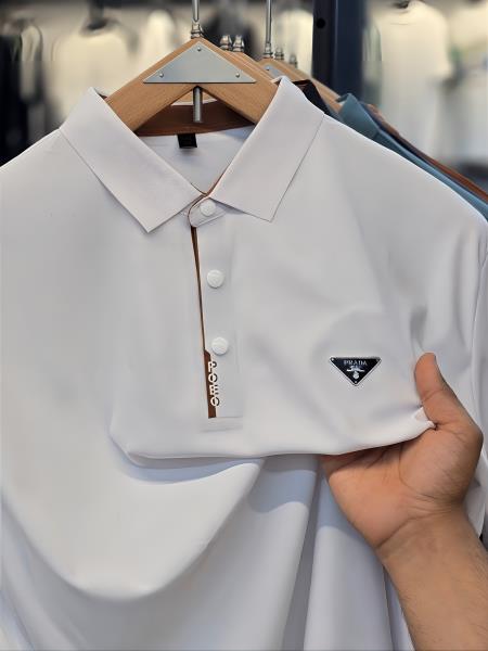 تیشرت یقه دار برند PRADA پرادا کد 22849