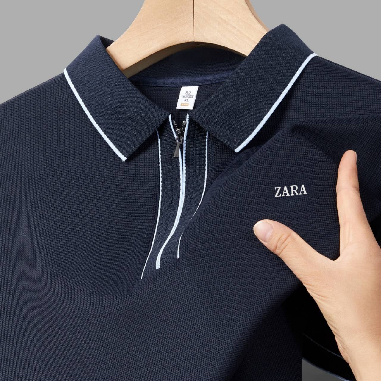 تیشرت یقه دار برند زارا کد 5037