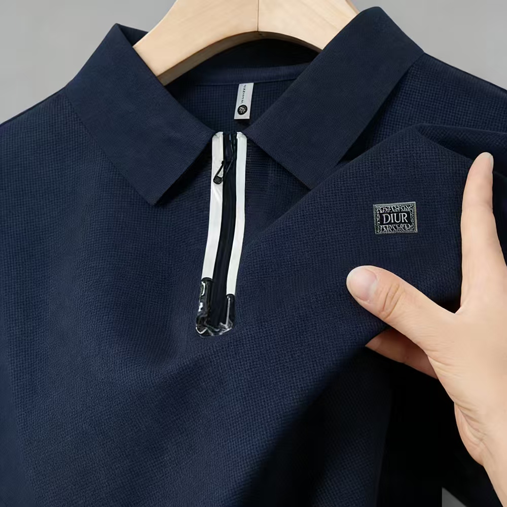 تیشرت یقه دار مانتیگل نیم زیپ برند DIOR دیور کد V02