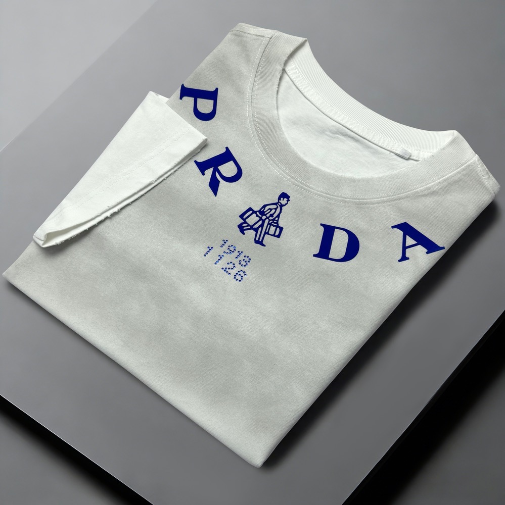 تیشرت یقه گرد pradaکد 26602