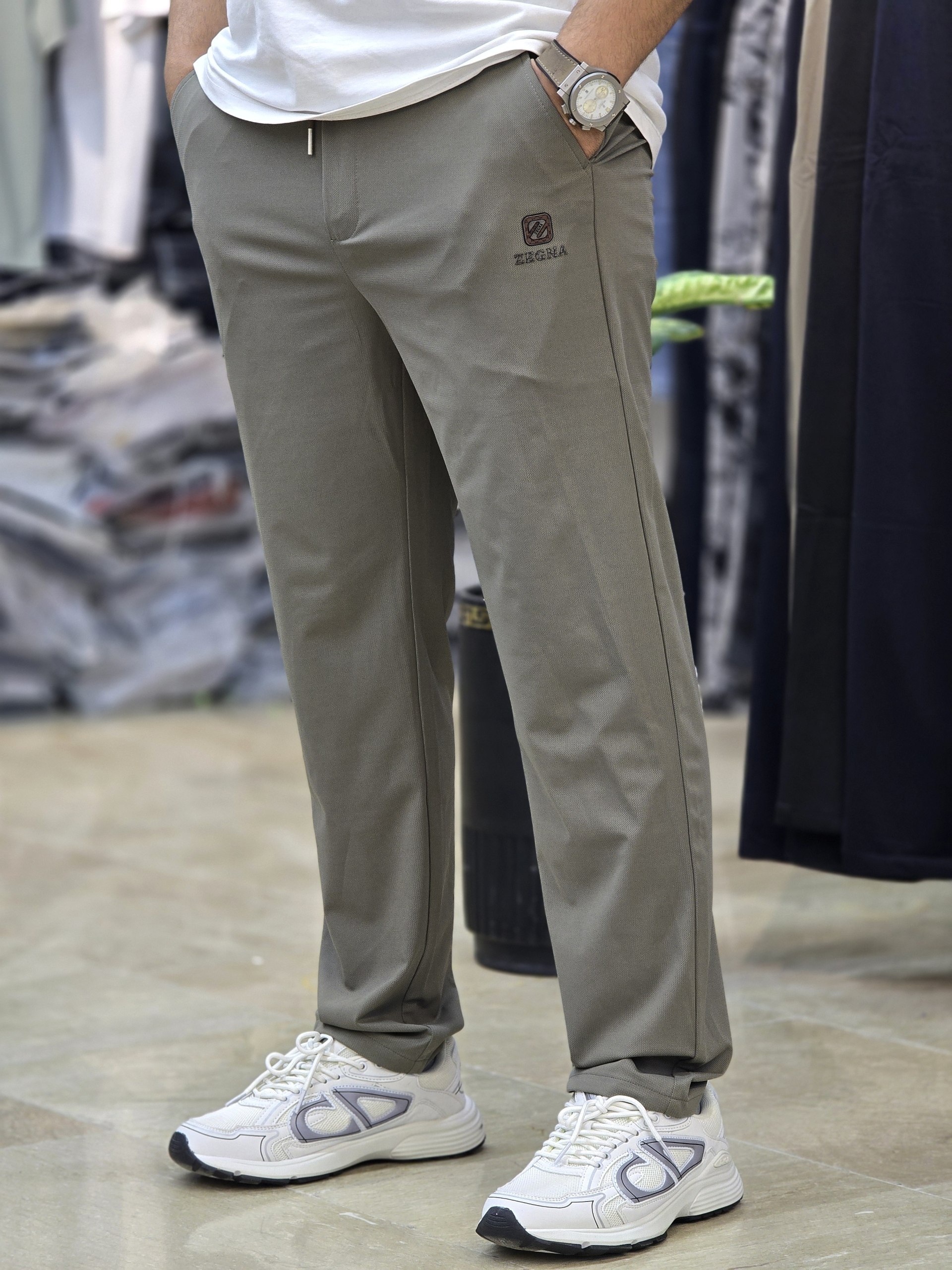 شلوار اسلش راحتی برند ZEGNA زگنا کد 92608