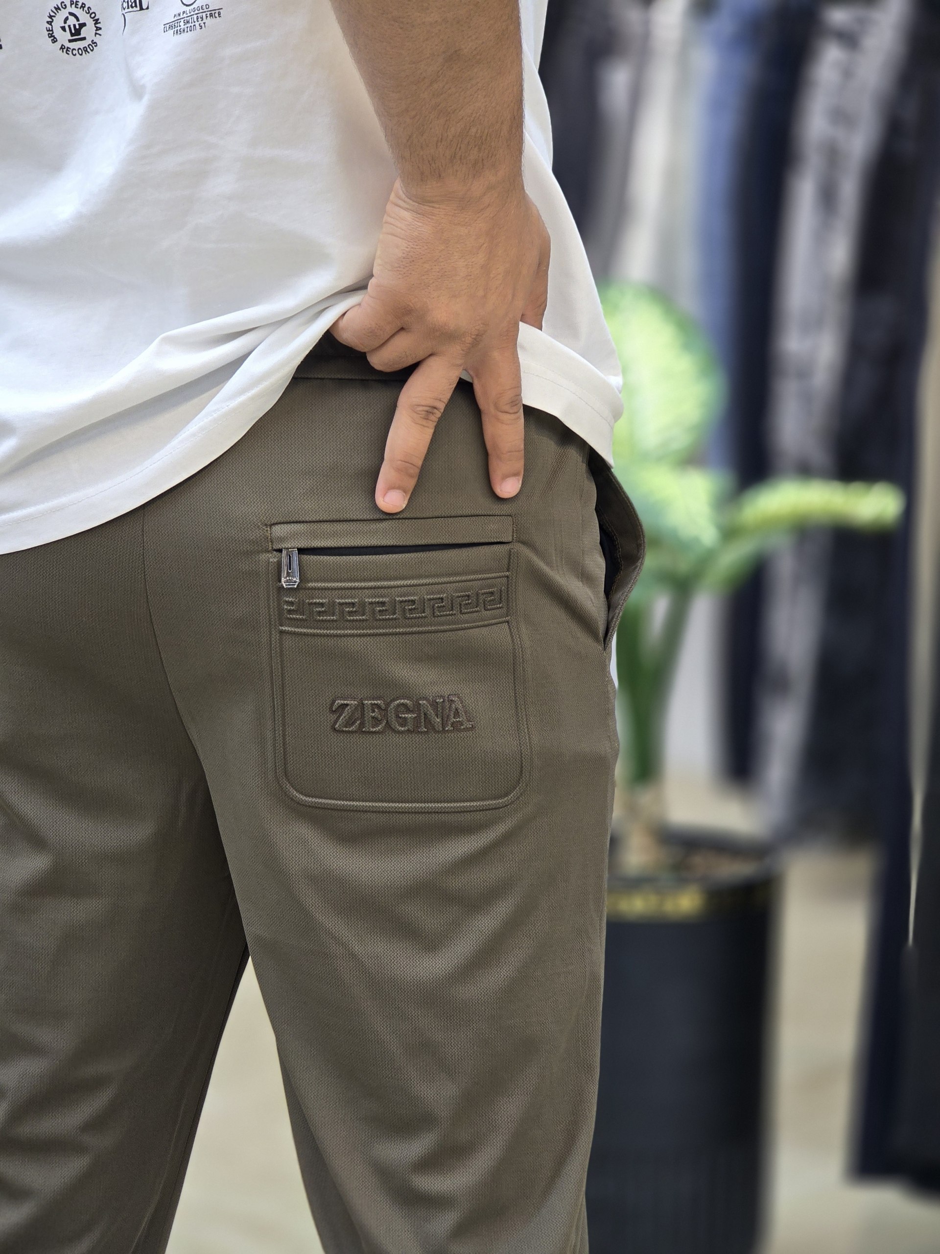 شلوار اسلش راحتی برند ZEGNA زگنا کد 92608