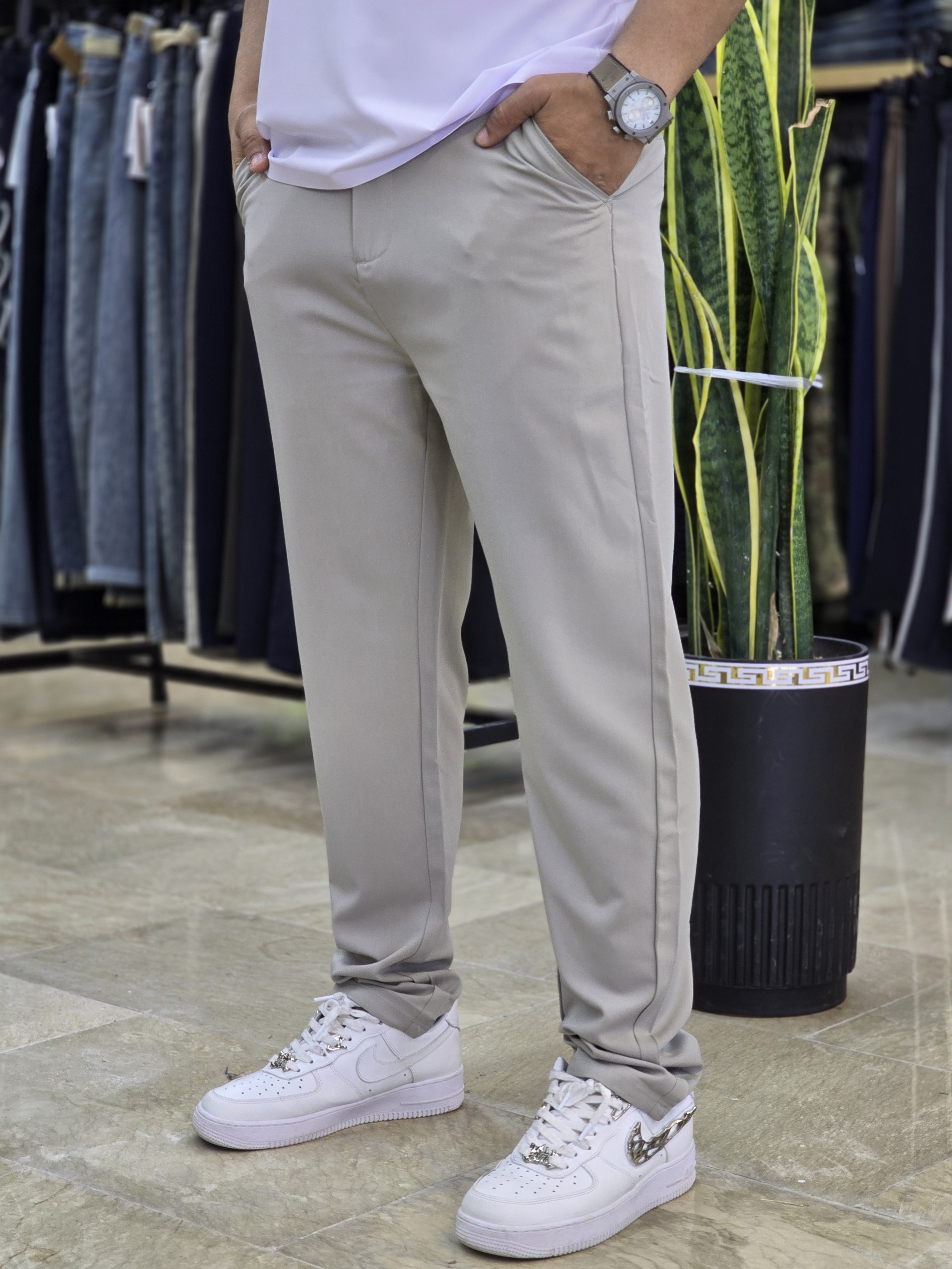 شلوار اسلش پارچه ای برند ZEGNA زگنا کد A512
