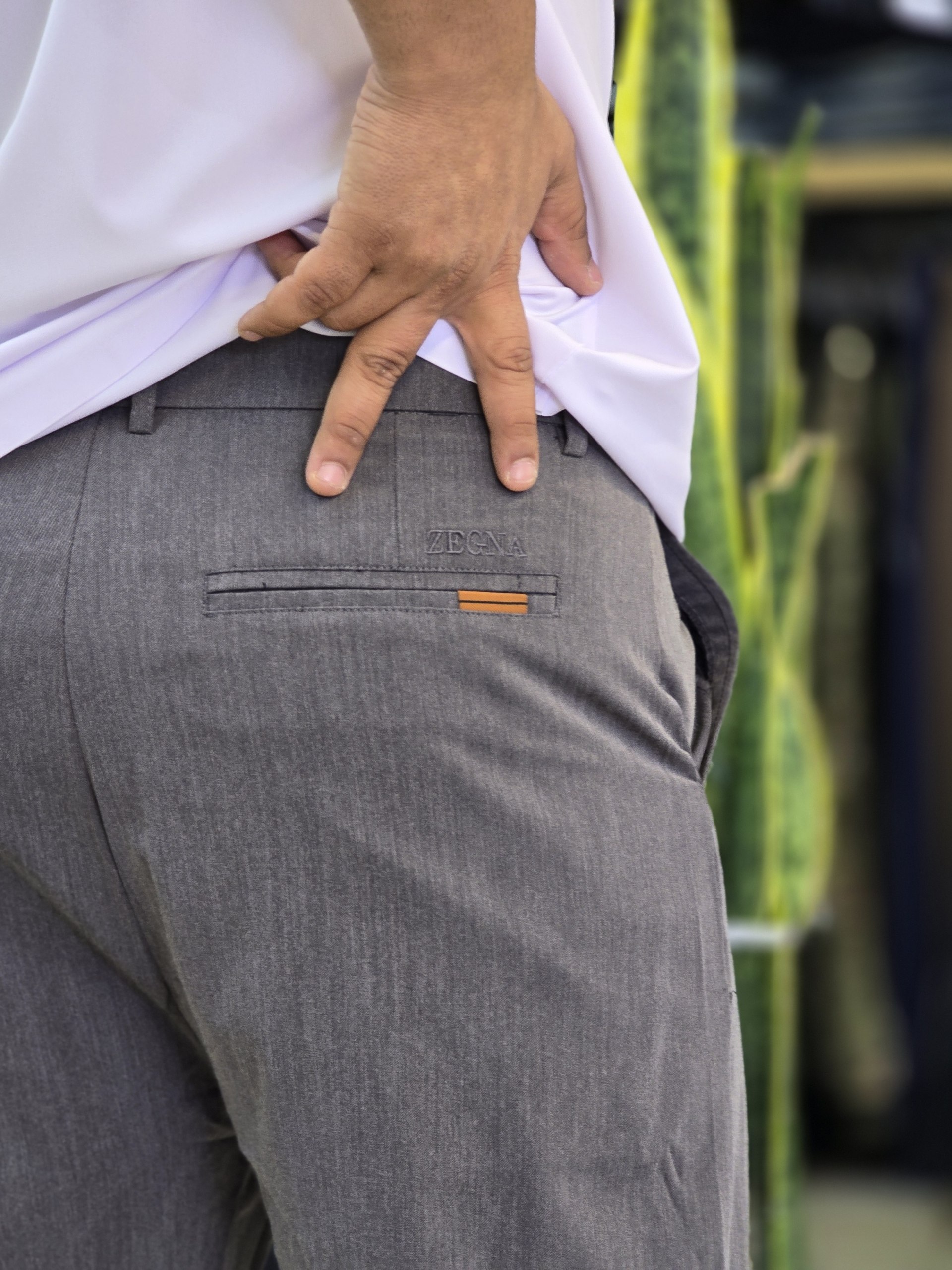 شلوار اسلش پارچه ای برند ZEGNA زگنا کد A512