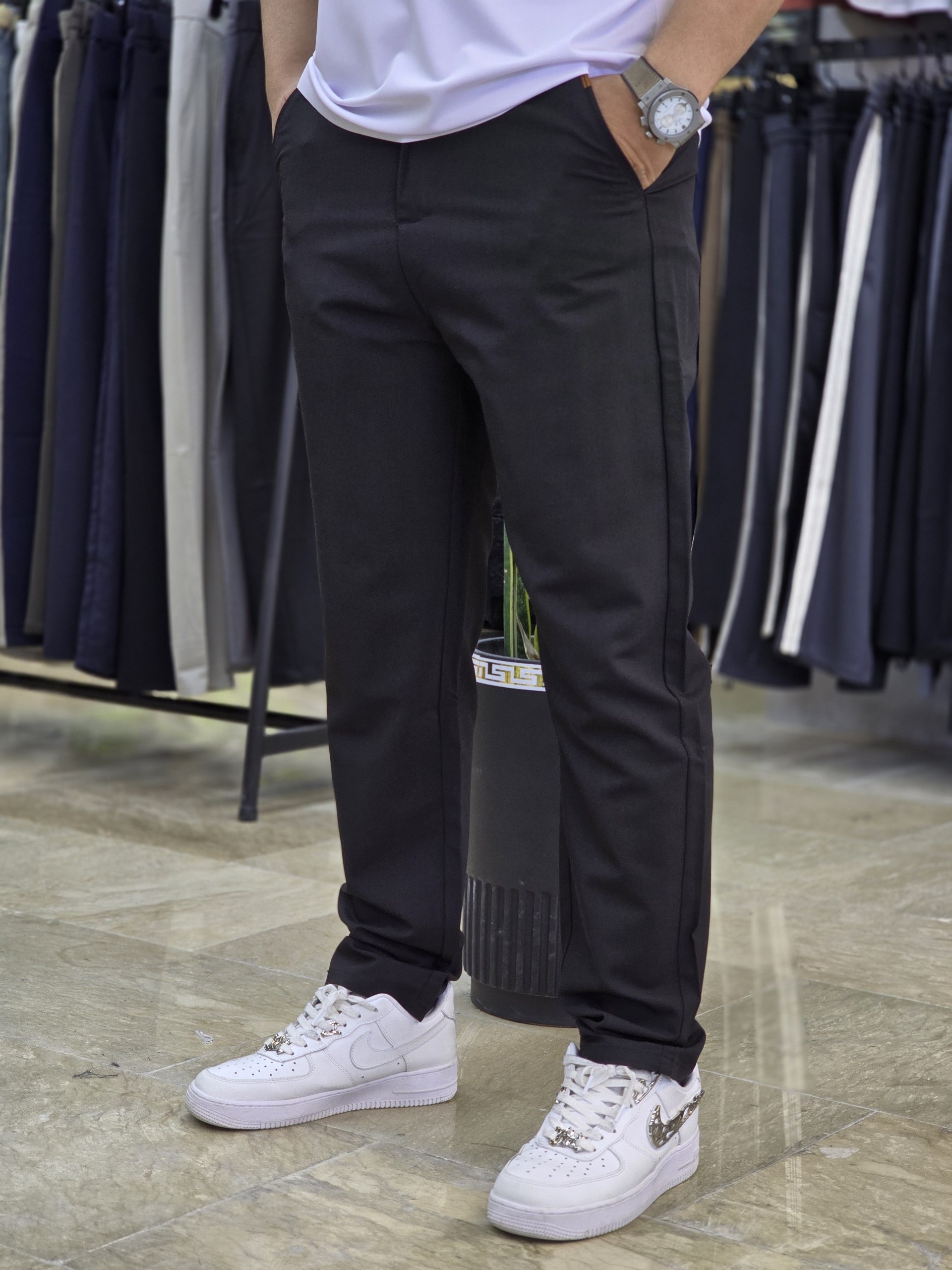 شلوار اسلش پارچه ای برند ZEGNA زگنا کد A512