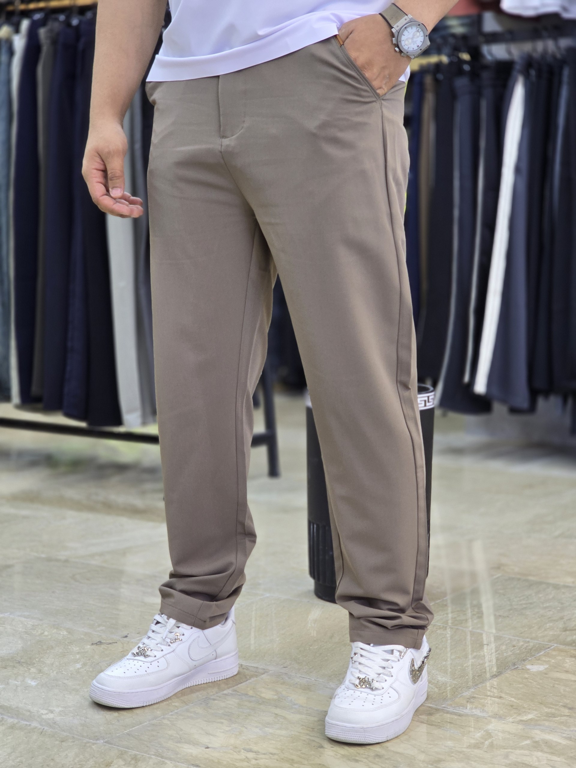 شلوار اسلش پارچه ای برند ZEGNA زگنا کد A512