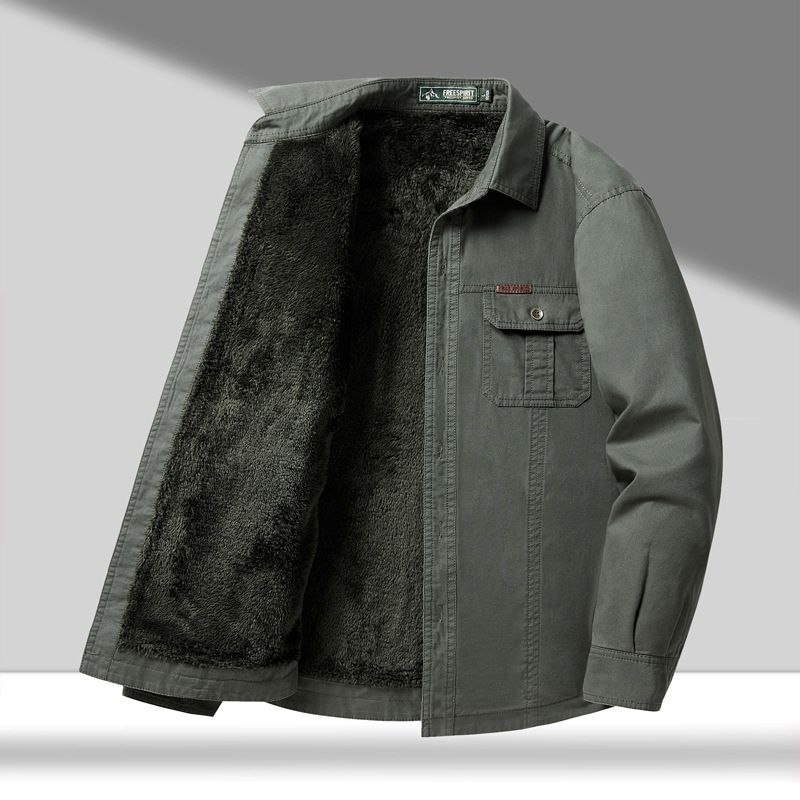 پیراهن دو جیب خزدار کد 2166