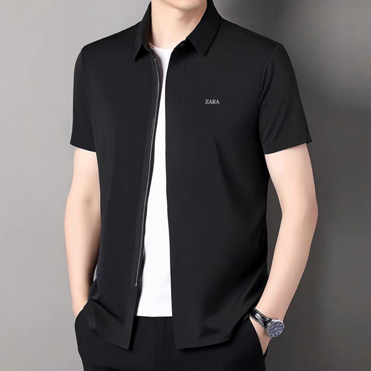 پیراهن مجلسی آستین کوتاه برند ZARA کد 8888