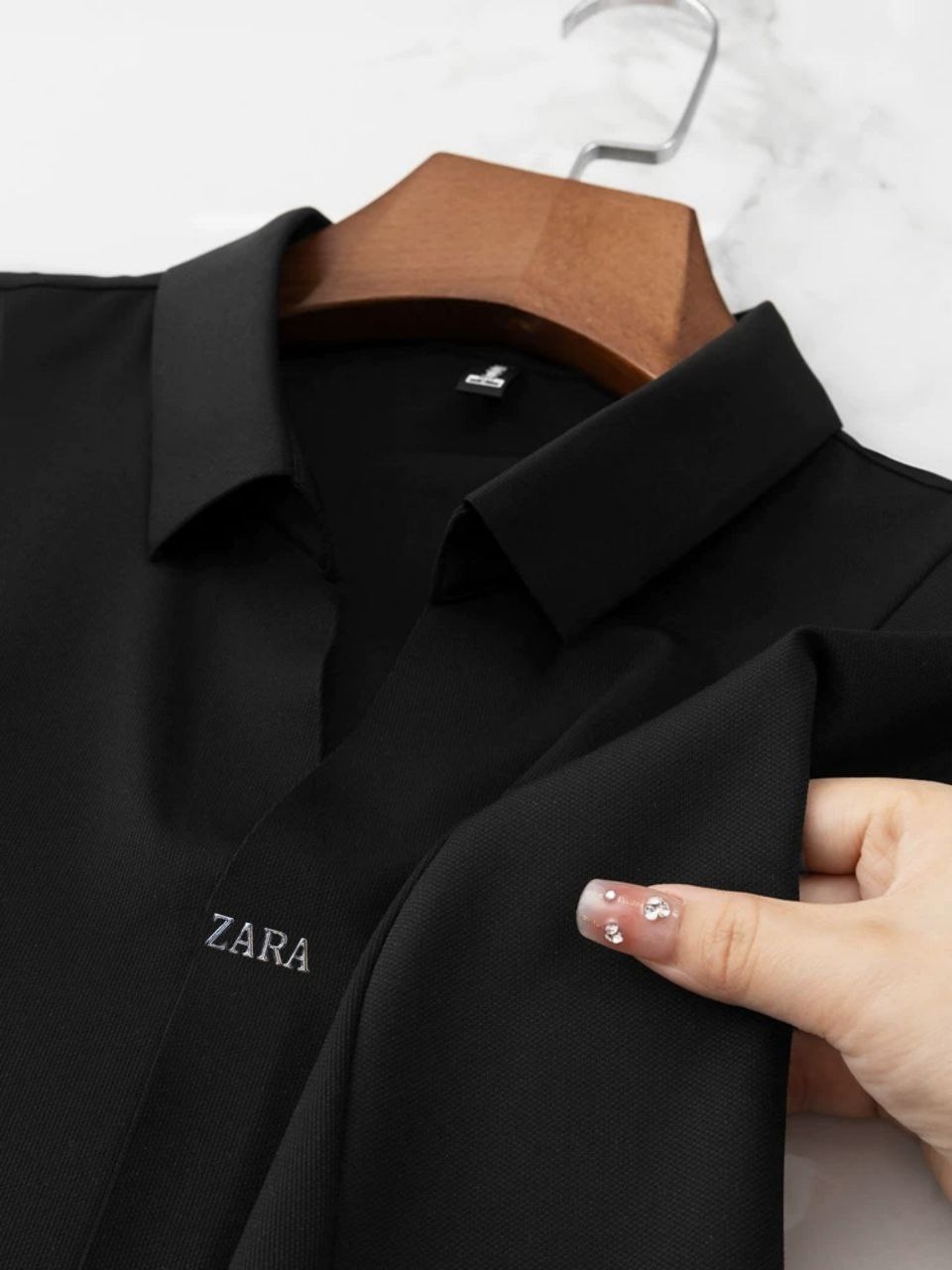 پیراهن مجلسی طرح کت برند zara کد 389
