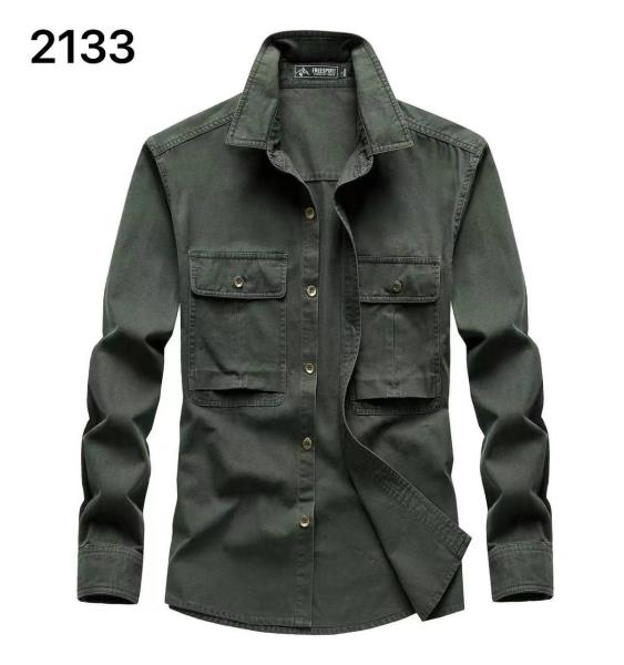 پیراهن کتان دوجیب  کد 2133