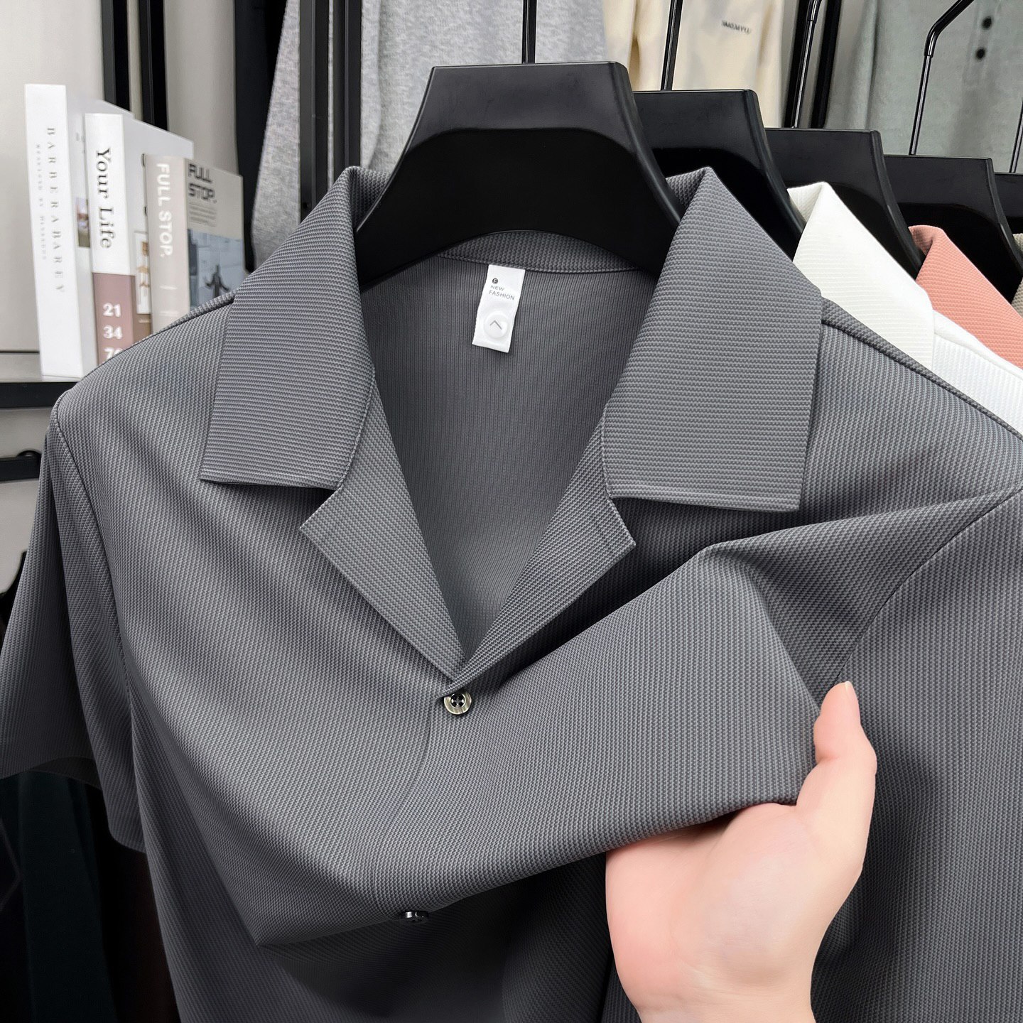 پیراهن یقه کوبایی کد 2606