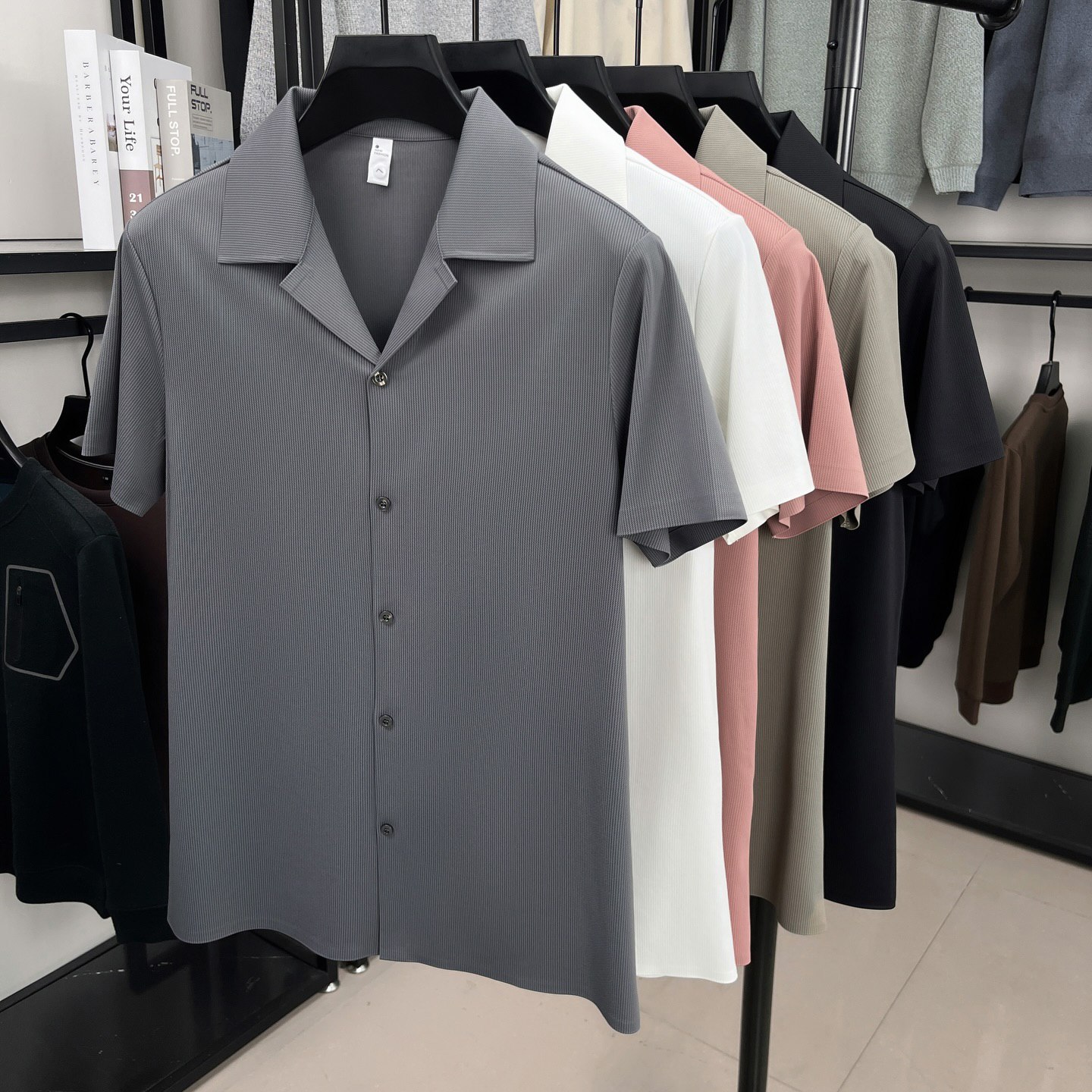 پیراهن یقه کوبایی کد 2606