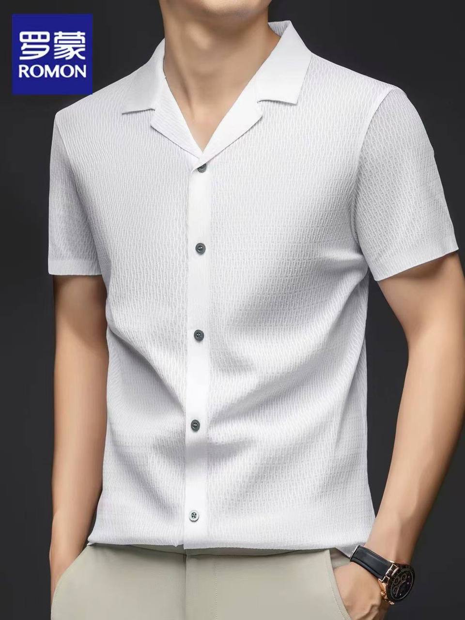 پیراهن یقه کوبایی کد 93001