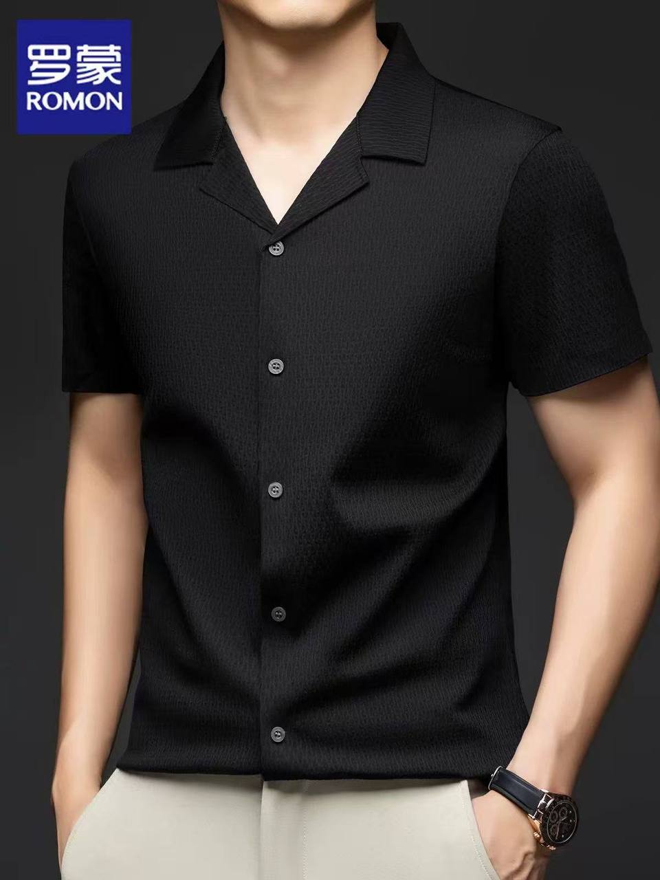 پیراهن یقه کوبایی کد 93001