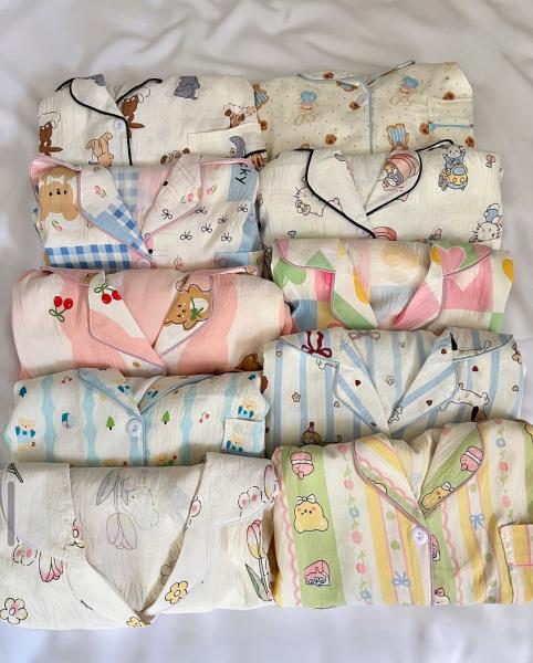 ست دو تیکه بلوز و شلوار موسلین 10179