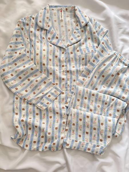 ست دو تیکه بلوز و شلوار نخ پنبه 10898