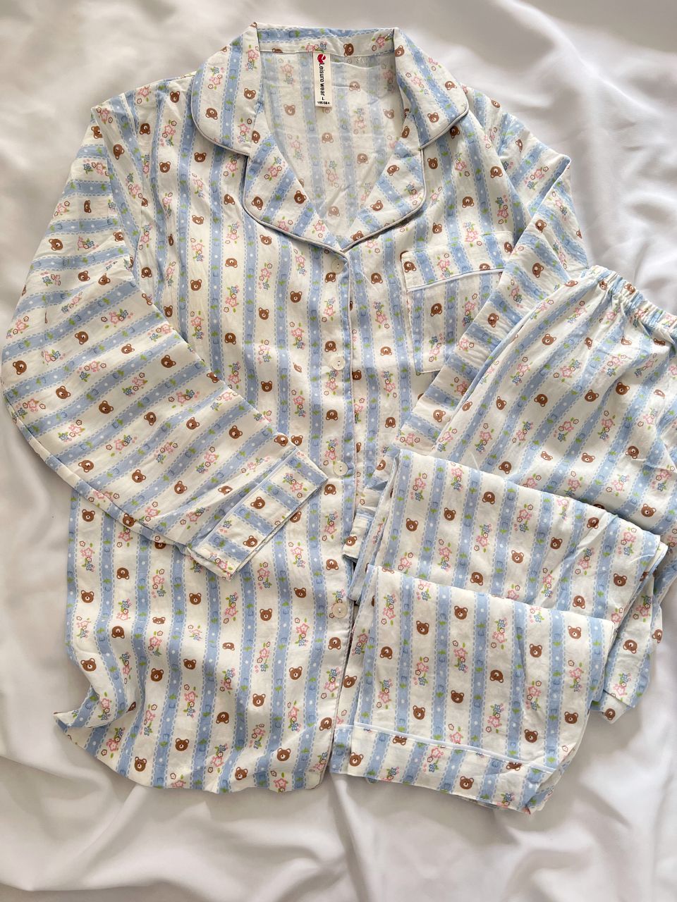 ست دو تیکه بلوز و شلوار نخ پنبه 10898