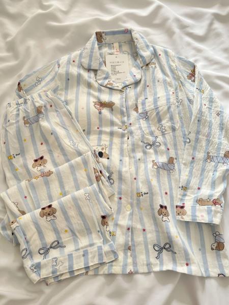 ست دو تیکه بلوز و شلوار نخ پنبه 10903