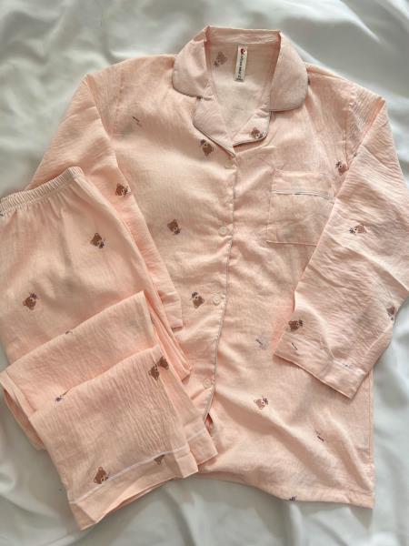 ست دو تیکه بلوز و شلوار نخ پنبه 10906