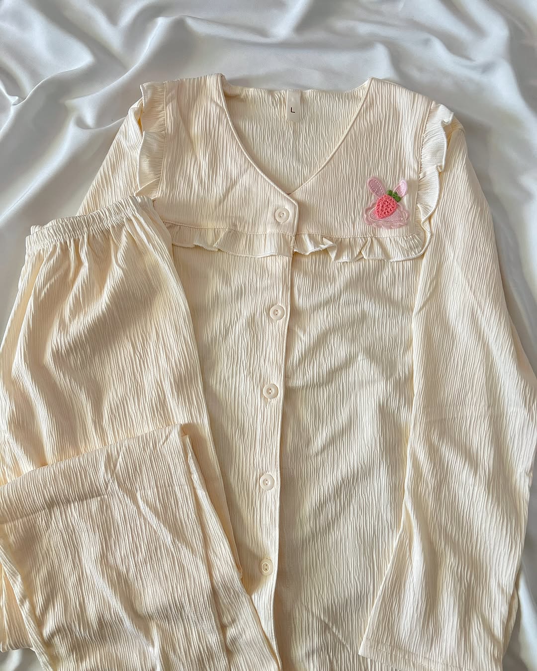 ست دو تیکه بلوز و شلوار نخی