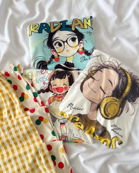 ست دو تیکه فانتزی کاپ دار 10055