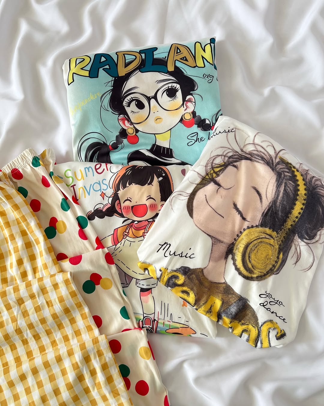 ست دو تیکه فانتزی کاپ دار 10055