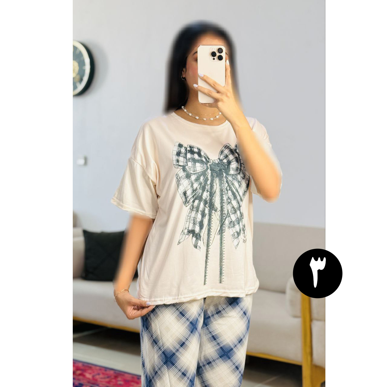 ست دو تیکه فانتزی کاپ دار 