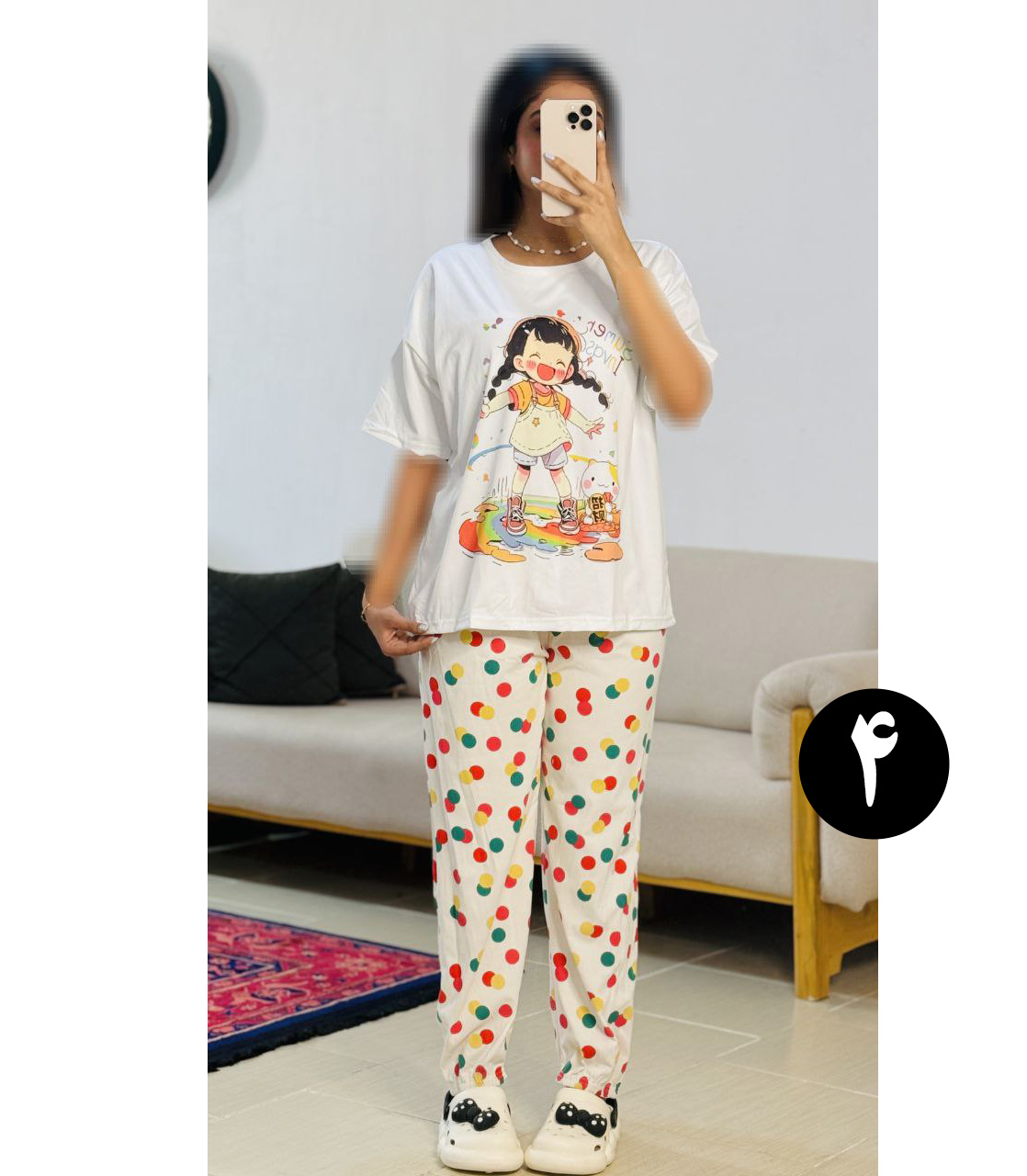 ست دو تیکه فانتزی کاپ دار 