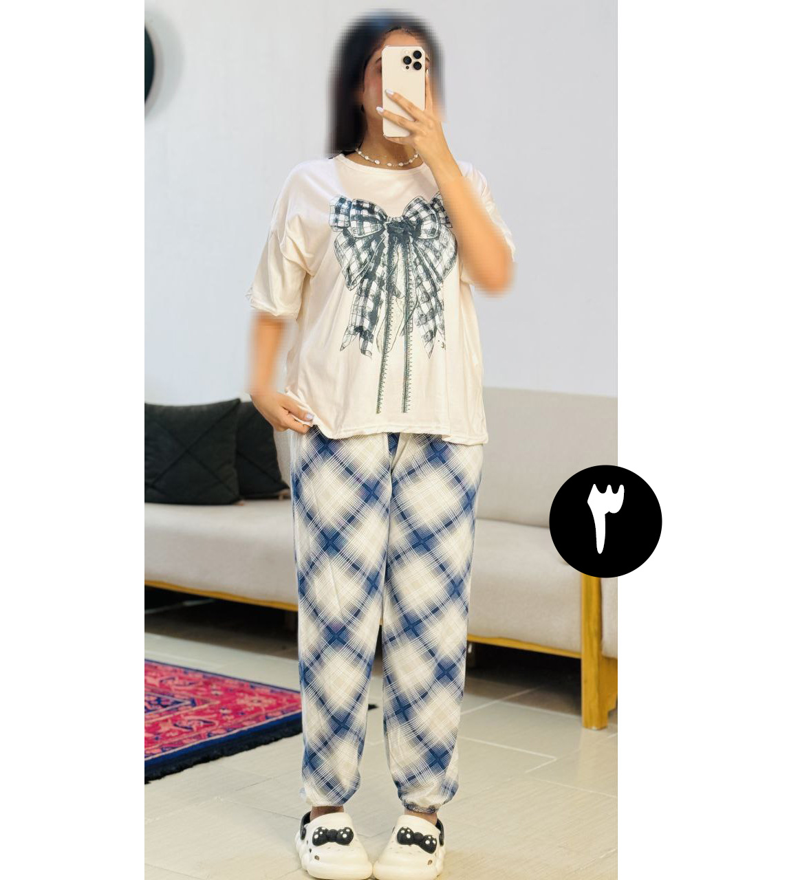 ست دو تیکه فانتزی کاپ دار 