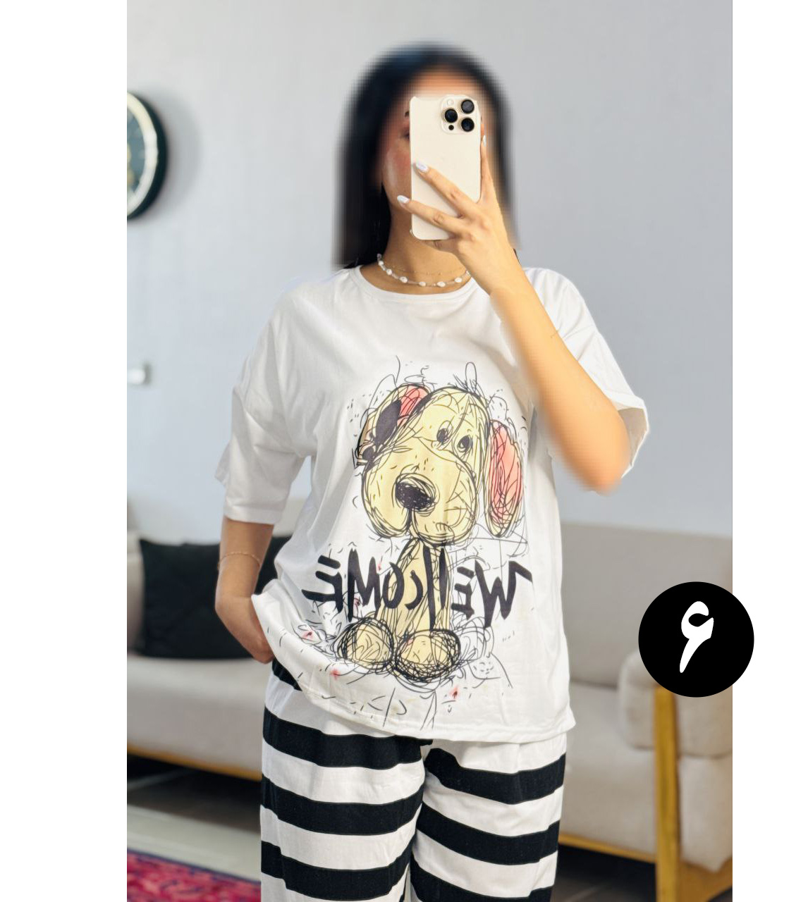 ست دو تیکه فانتزی کاپ دار 