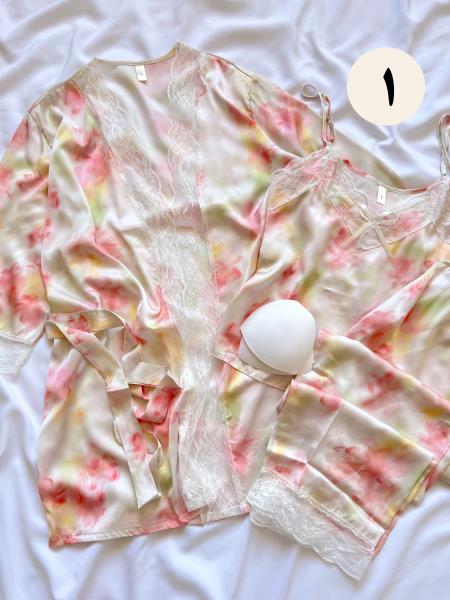 ست ساتن سه تیکه 10813