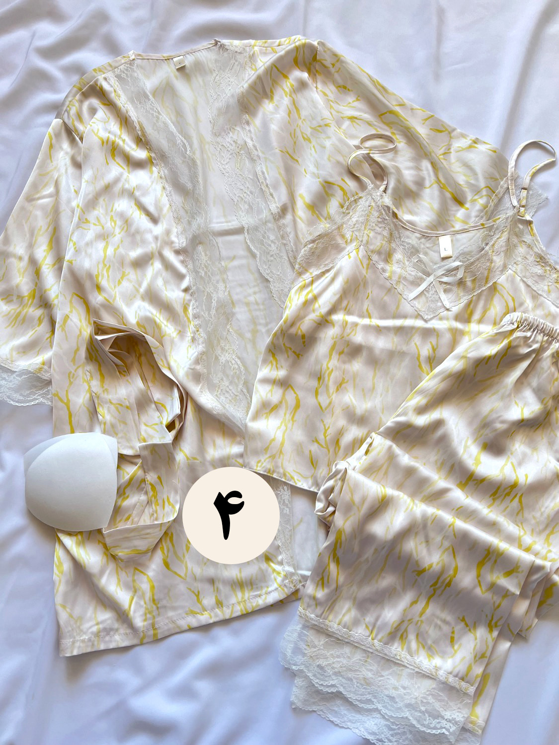 ست ساتن سه تیکه