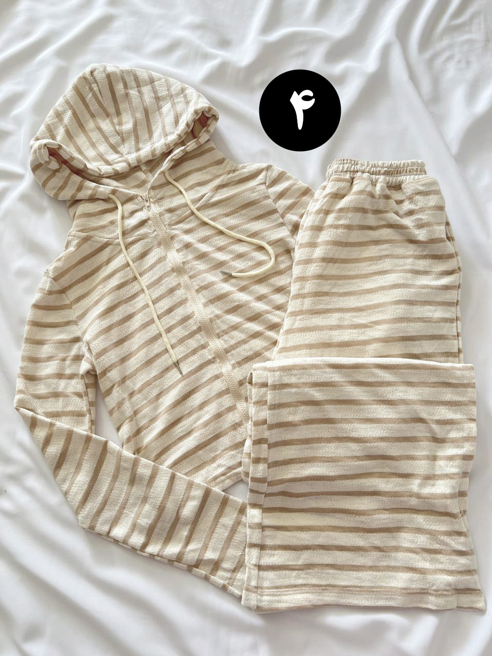 ست سویشرت و شلوار بگ راه راه