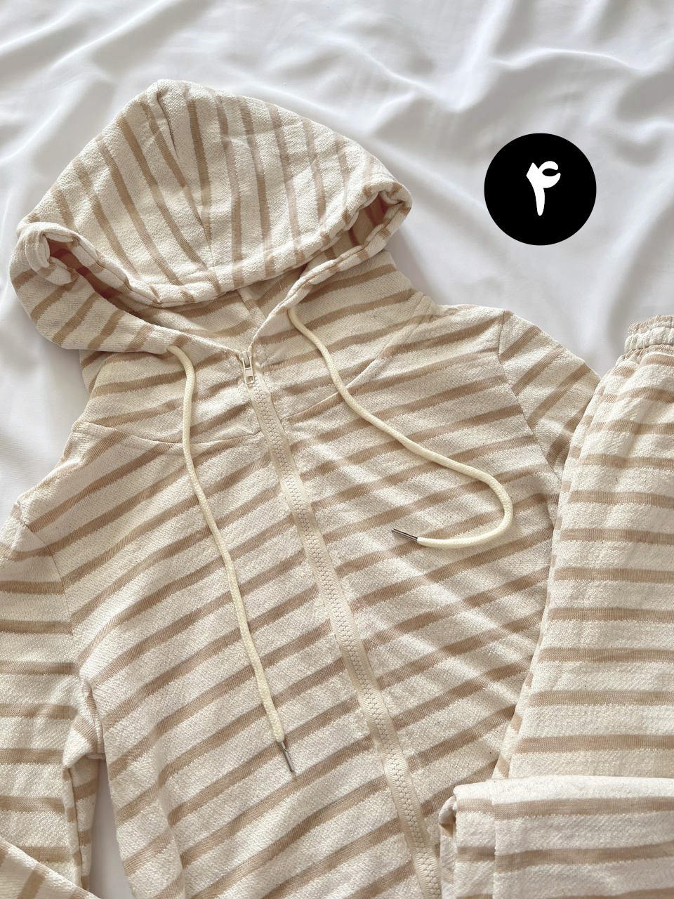 ست سویشرت و شلوار بگ راه راه