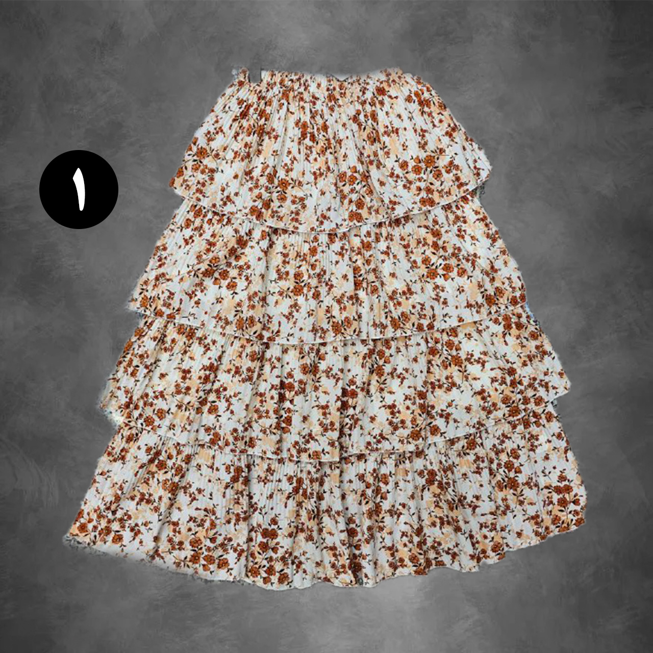 دامن گلدار چهار طبقه 9998