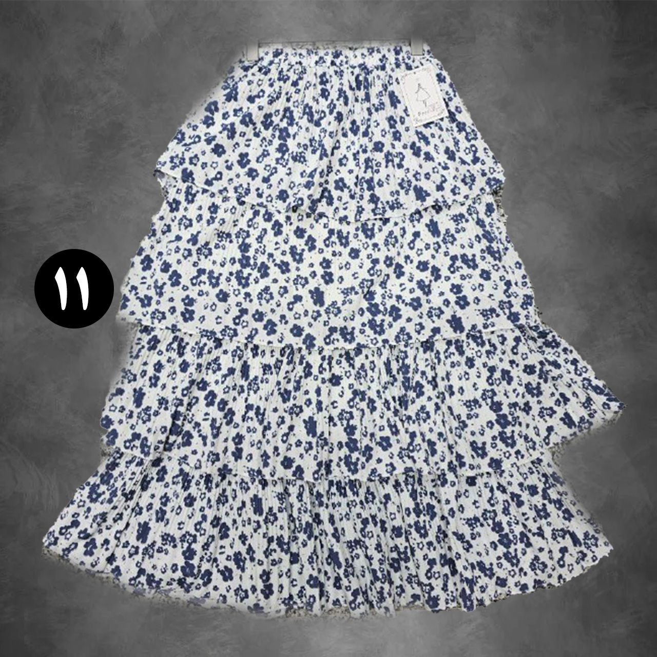 دامن گلدار چهار طبقه