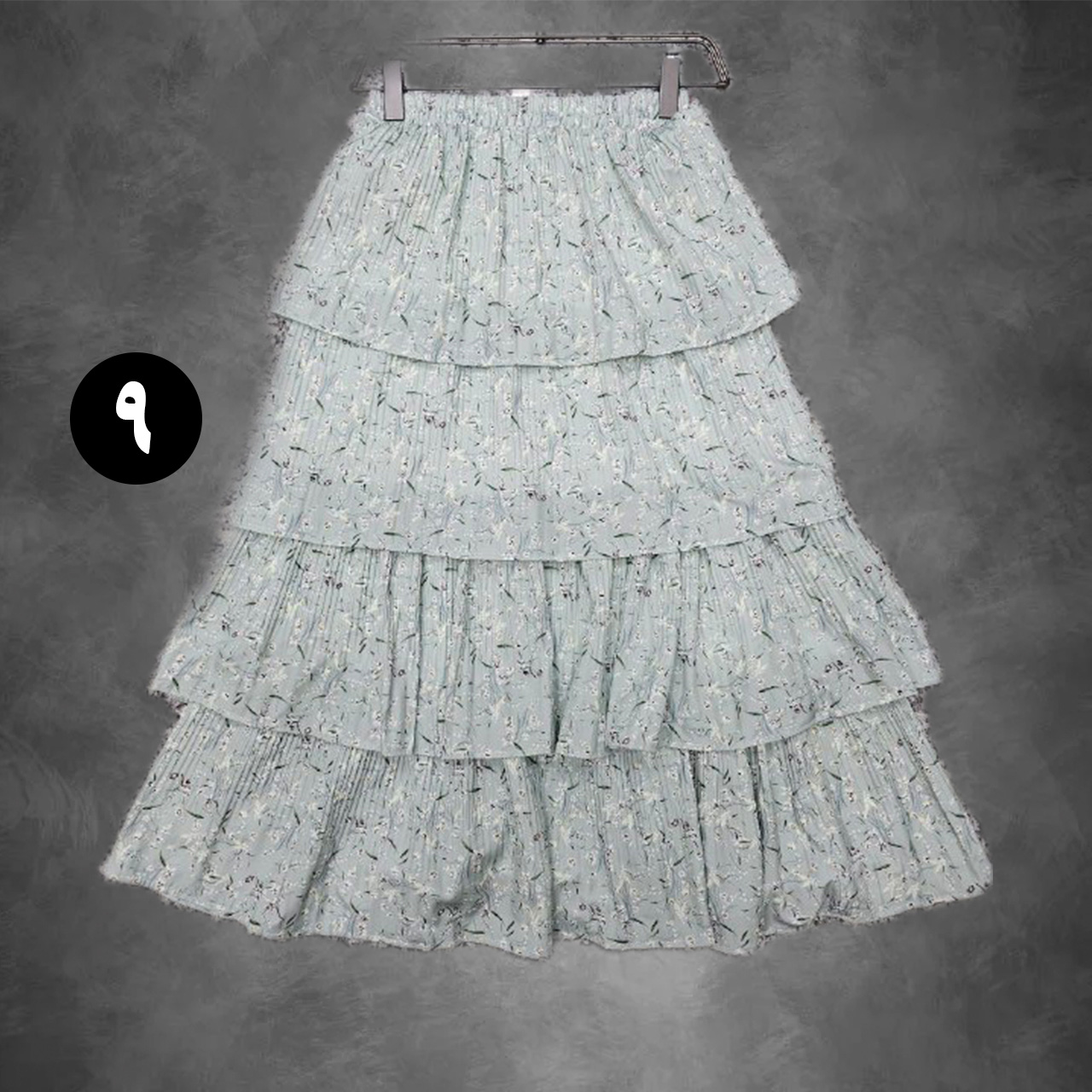 دامن گلدار چهار طبقه