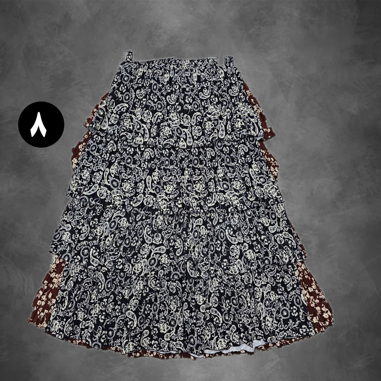 دامن گلدار چهار طبقه