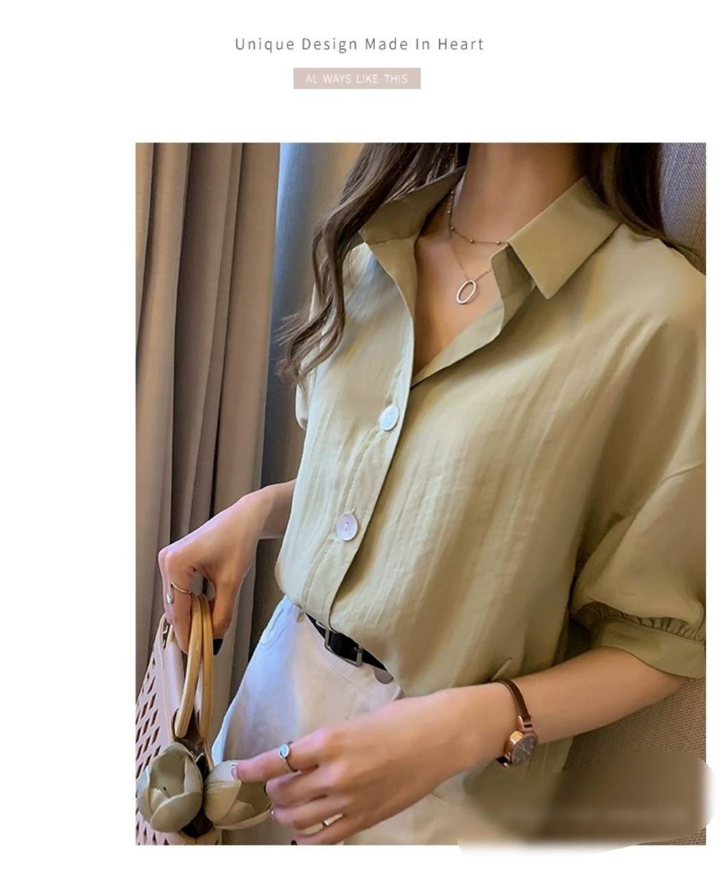 شوميز استين كوتاه