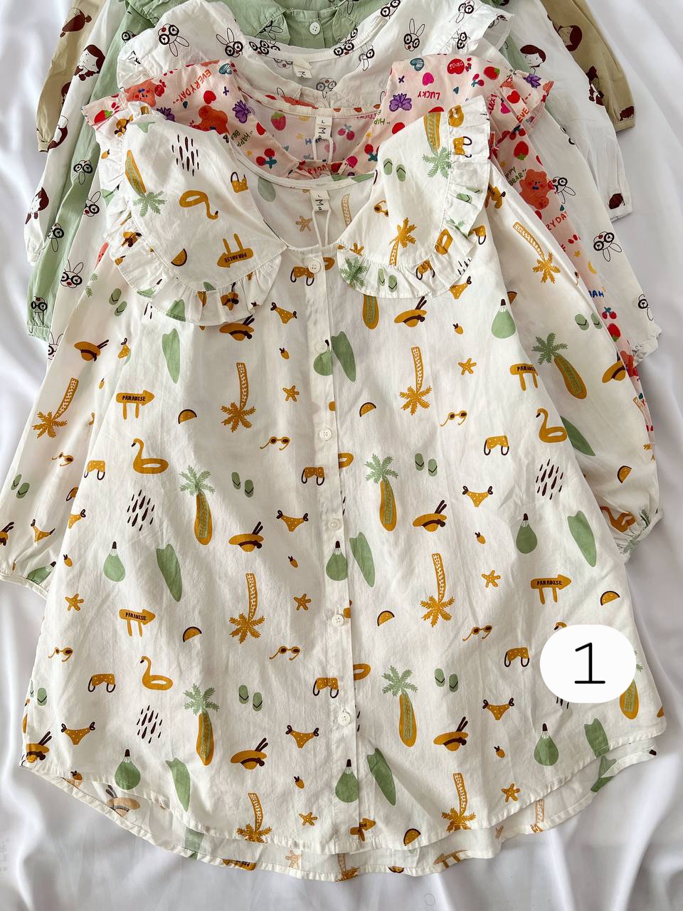 شومیز فانتزی نخ کنفی