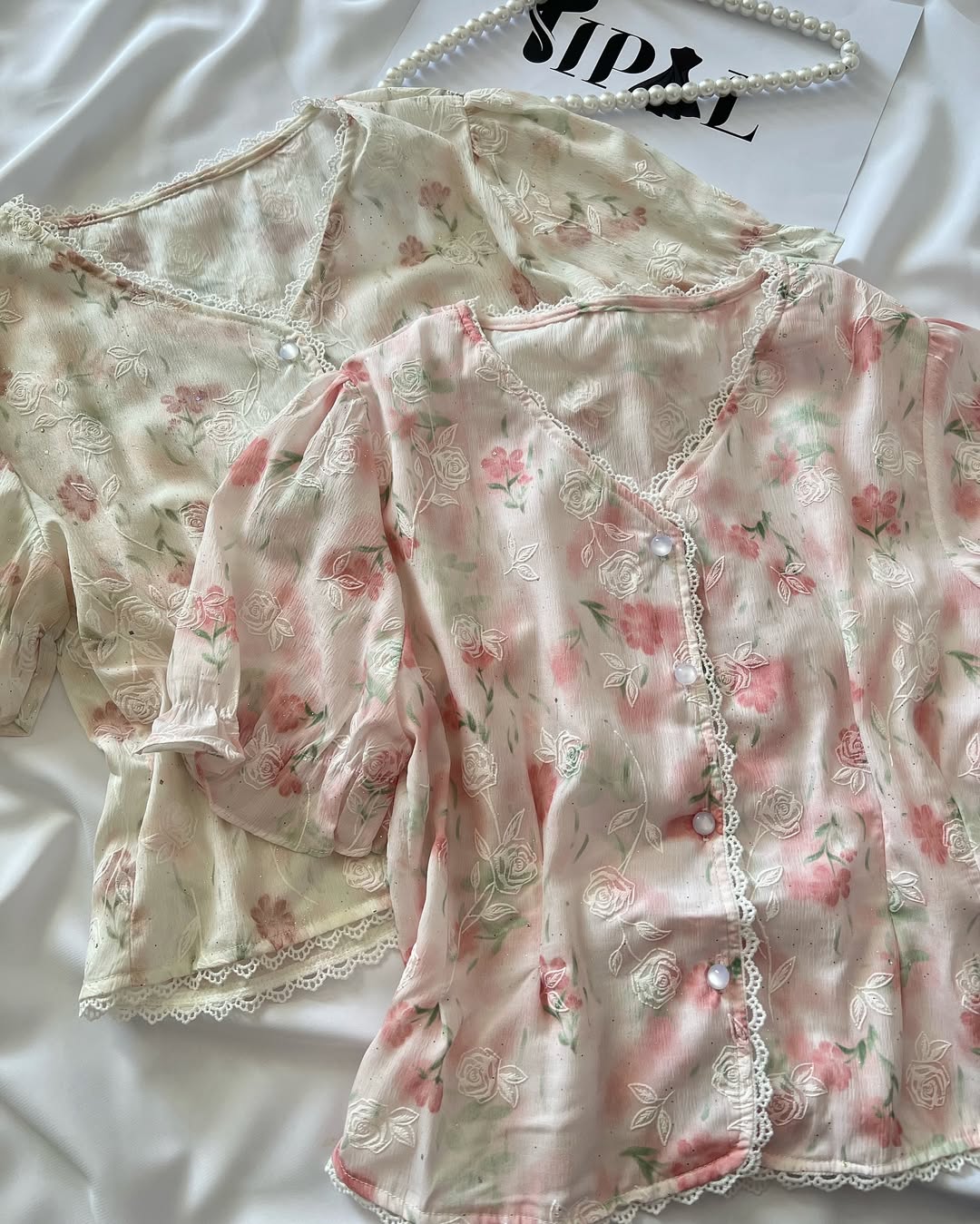 بلوز مجلسی دکمه دار