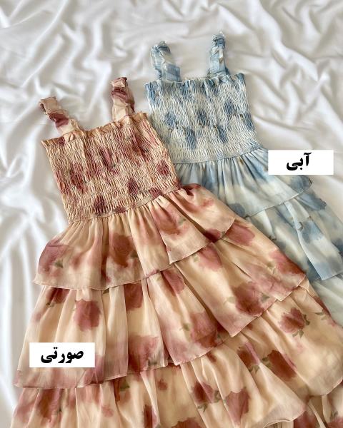 پیراهن بلند حریر مجلسی زنانه کد 10001